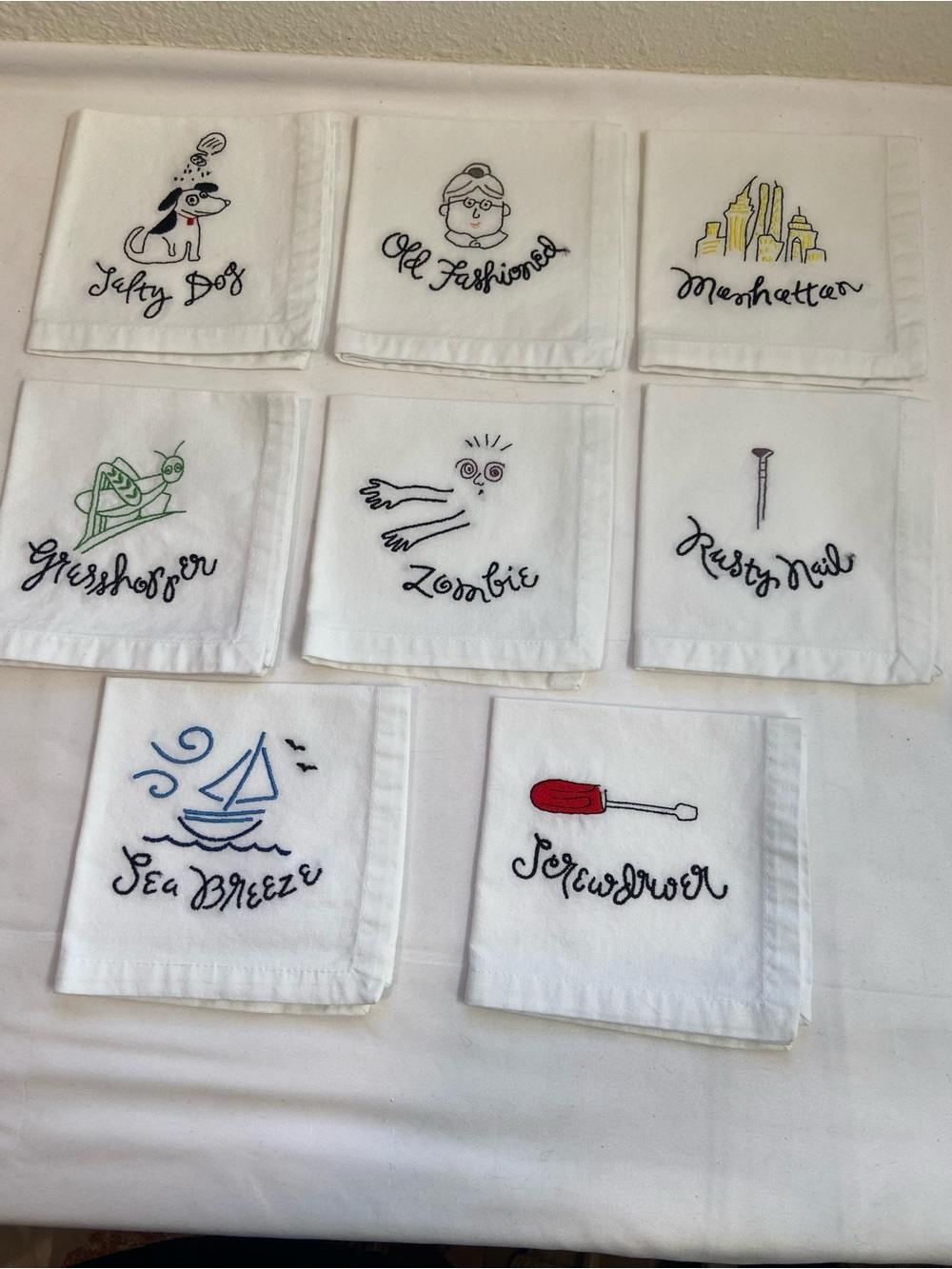 Pottery Barn cocktail napkins